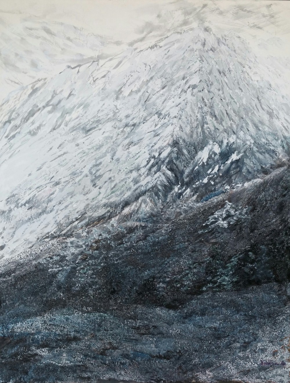 Calmness, 장지에 혼합재료, 97x133.3cm, 2014